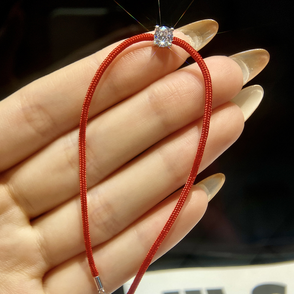 Women's Moissanite Weaving Bracelet — Wedding Gift